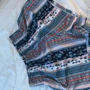 SHEIN High Waisted Patterned Shorts